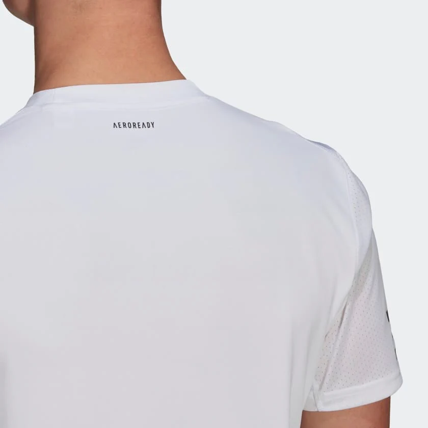 Adidas Club Tennis 3-Stripes Tee - White - Image 3