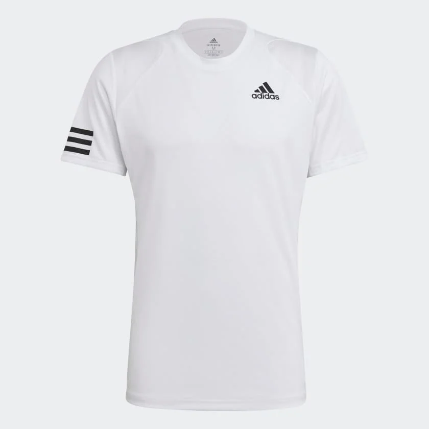 Adidas Club Tennis 3-Stripes Tee - White - Image 4