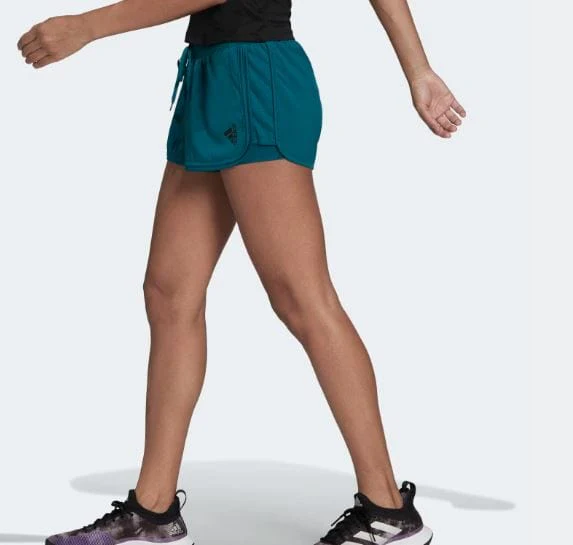Adidas Women's Club Tennis Shorts - Legacy Teal / Black - Image 7