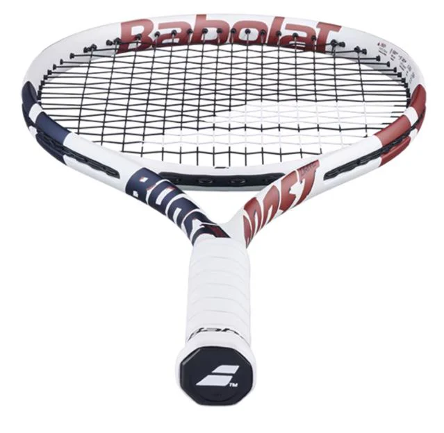 Babolst Boost Drive White (Strung) Tennis Racquet - Image 4