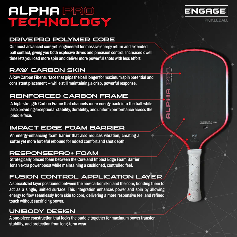 Engage Alpha Pro Pickleball Paddle - Image 5