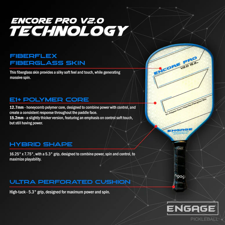 Engage Encore Pro V2.0 Pickleball Paddle - Image 5