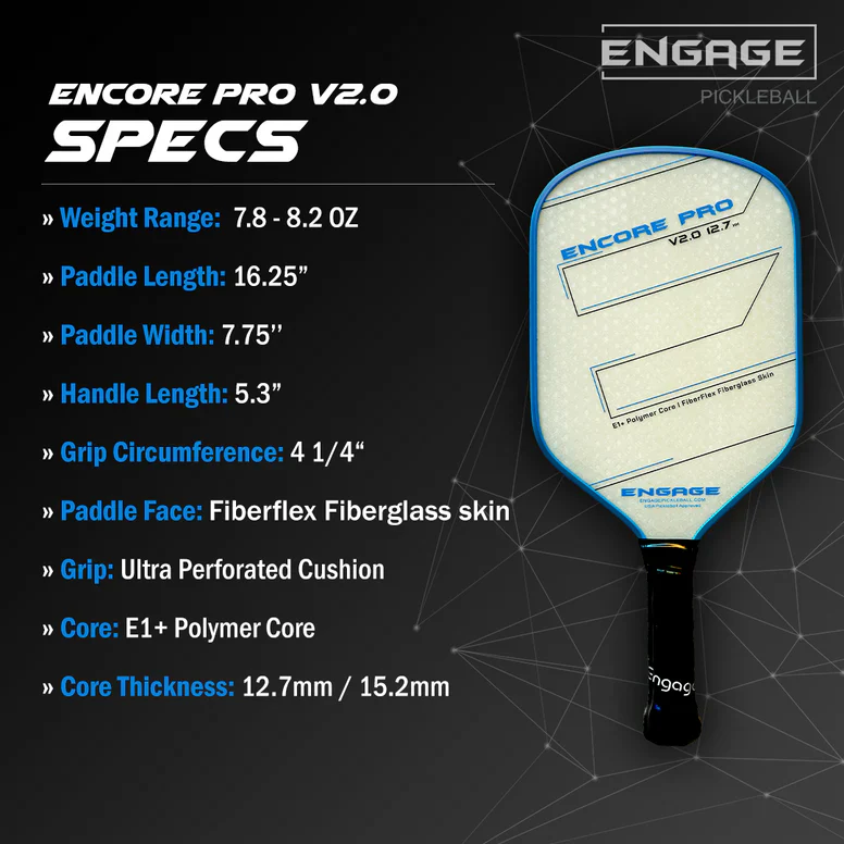 Engage Encore Pro V2.0 Pickleball Paddle - Image 6
