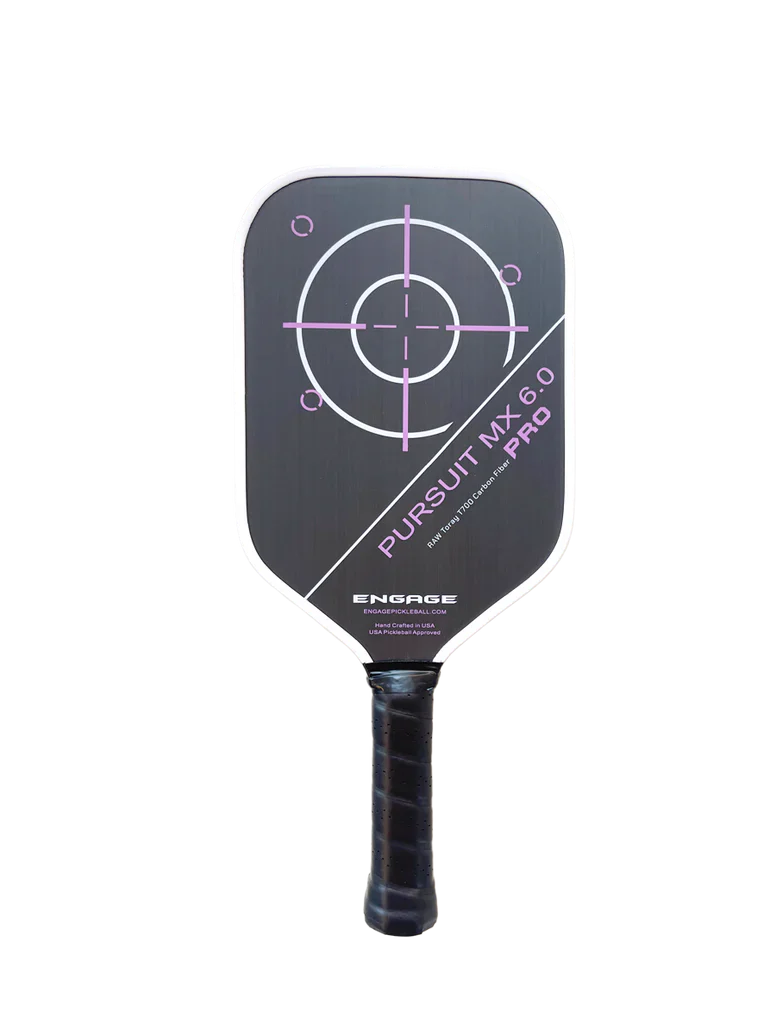 Engage Pursuit Pro MX 6.0 Raw T700 Carbon Fiber Pickleball Paddle - Image 4