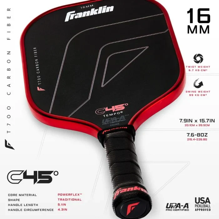 Franklin C45 Tempo Pickleball Paddle - Image 3