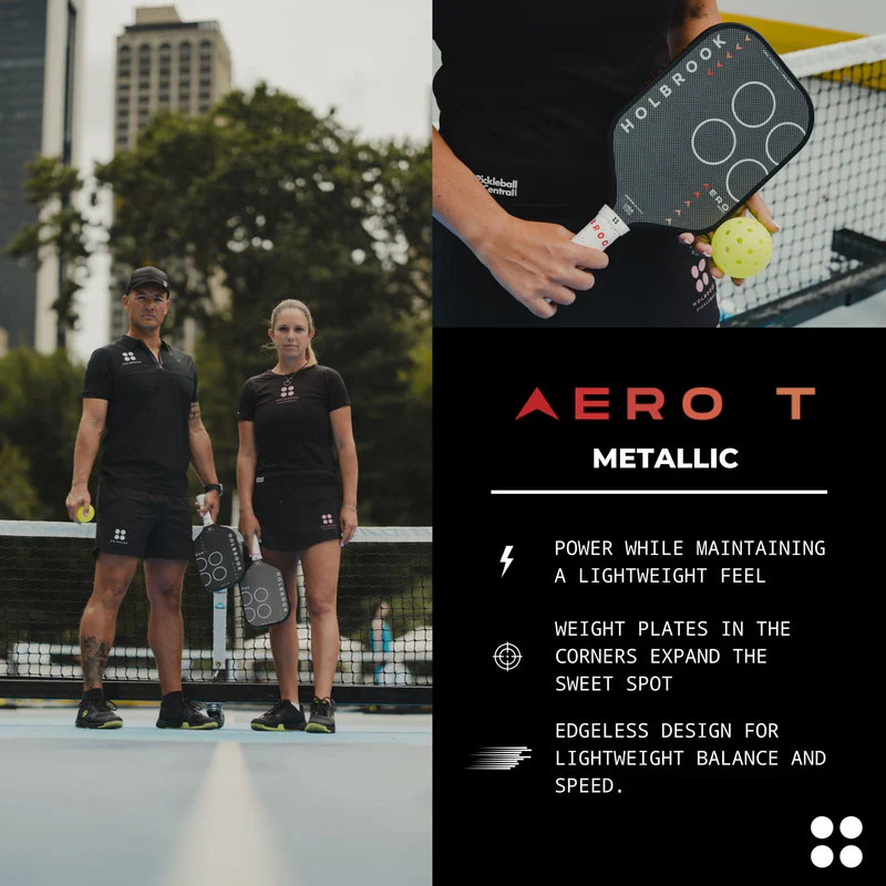 Holbrook Pro Aero Metallic T 16mm Pickleball Paddle - Image 5