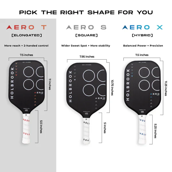 Holbrook Pro Aero T (Elongated) Pickleball Paddle - Image 8