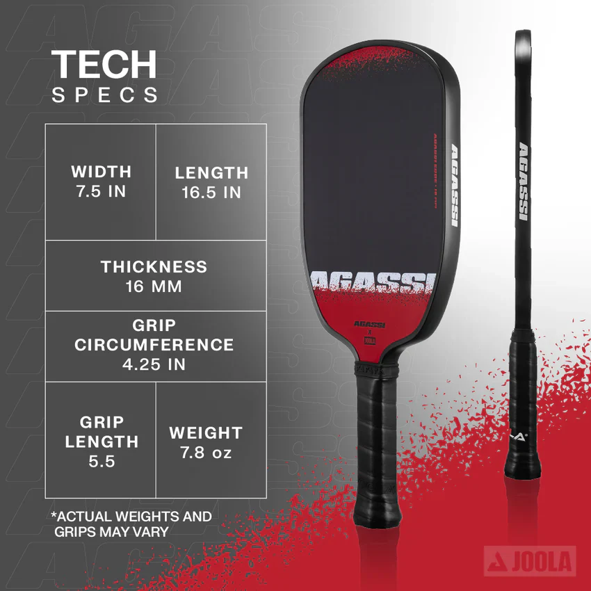 Joola Agassi Edge 16mm Pickleball Paddle - Image 5