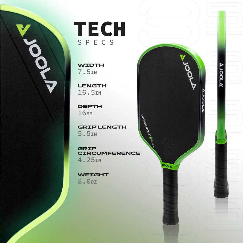 JOOLA Ben Johns Hyperion 3S 16mm Pickleball Paddle - Image 5