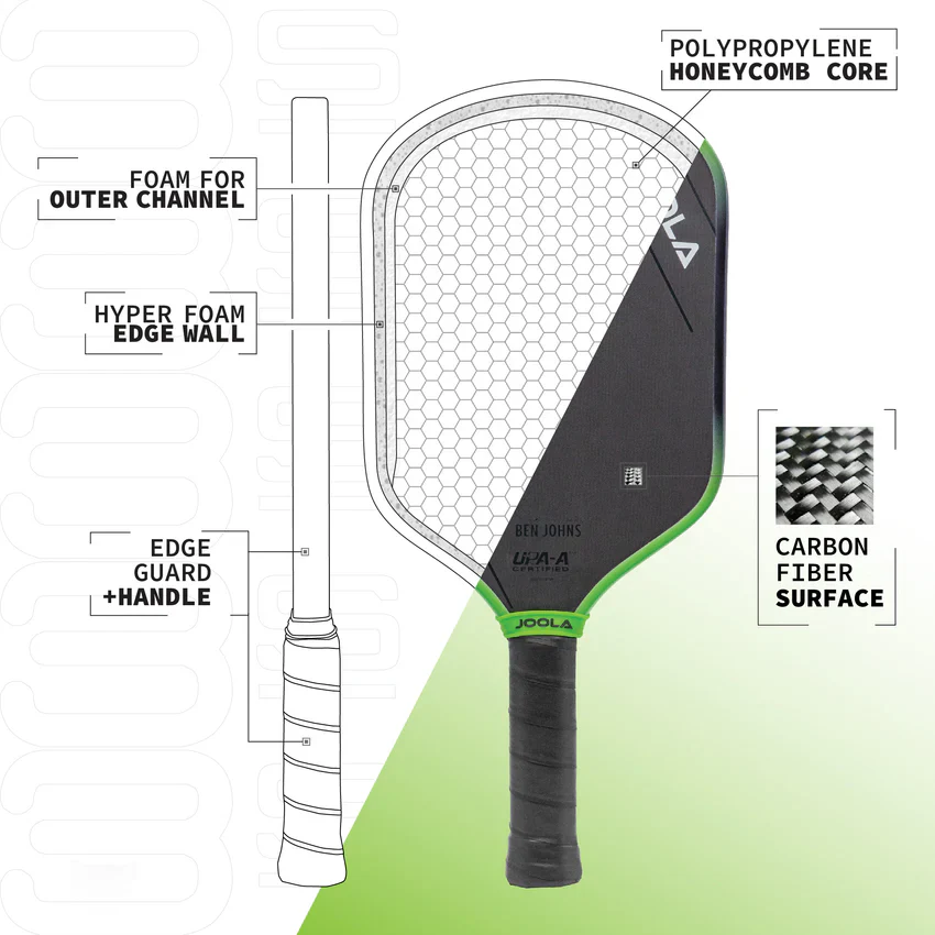 JOOLA Ben Johns Hyperion 3S 16mm Pickleball Paddle - Image 6