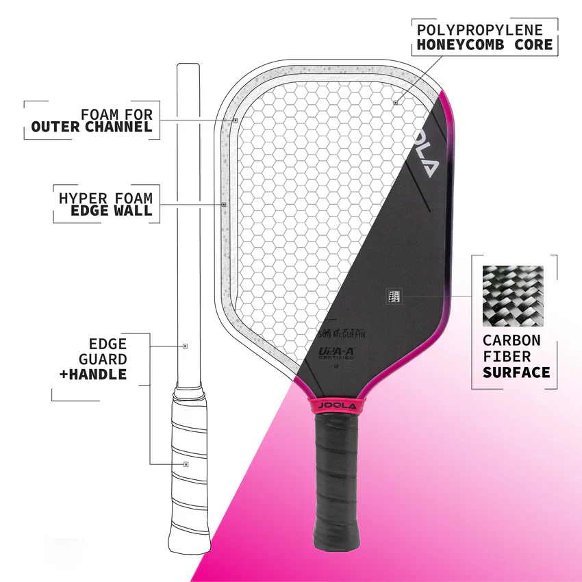 JOOLA Tyson McGuffin Magnus 3S 14mm Pickleball Paddle - Image 7