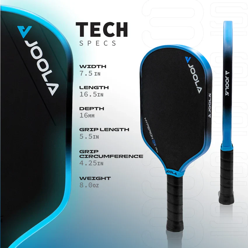 JOOLA Simone Jardim Hyperion 3S 16mm Pickleball Paddle - Image 6