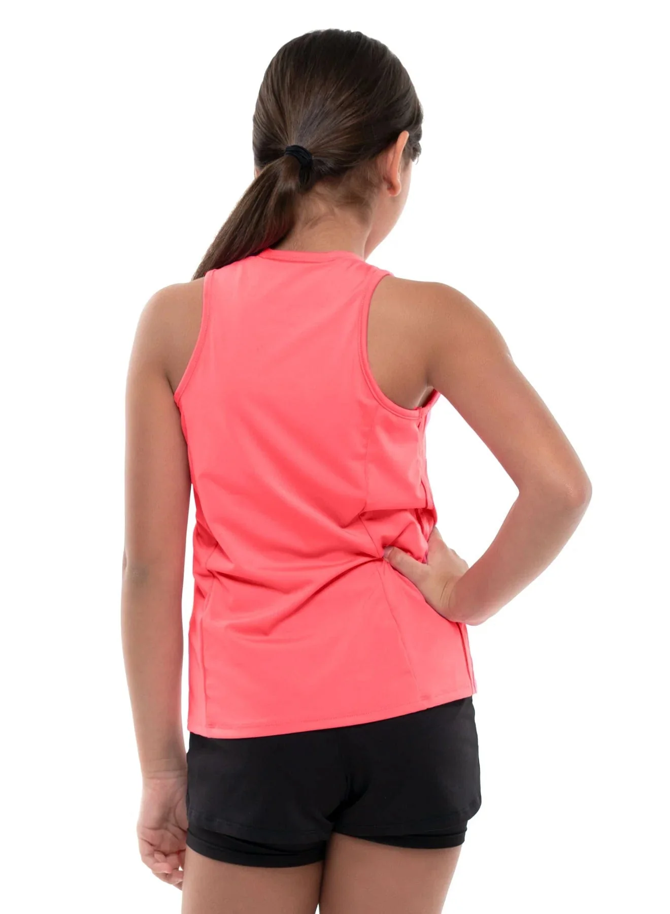 Lucky In Love Juniors V-Neck Cutout Tennis Tank Top - Image 3
