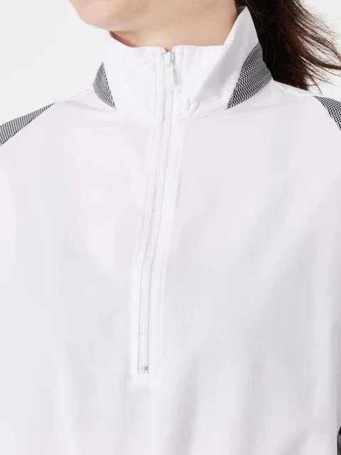 Women's K-Swiss Crop Long Sleeve Quarter Zip Tennis Top - Image 5