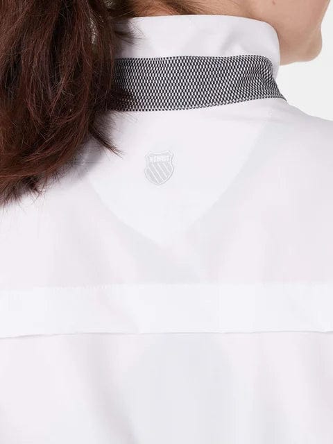 Women's K-Swiss Crop Long Sleeve Quarter Zip Tennis Top - Image 6