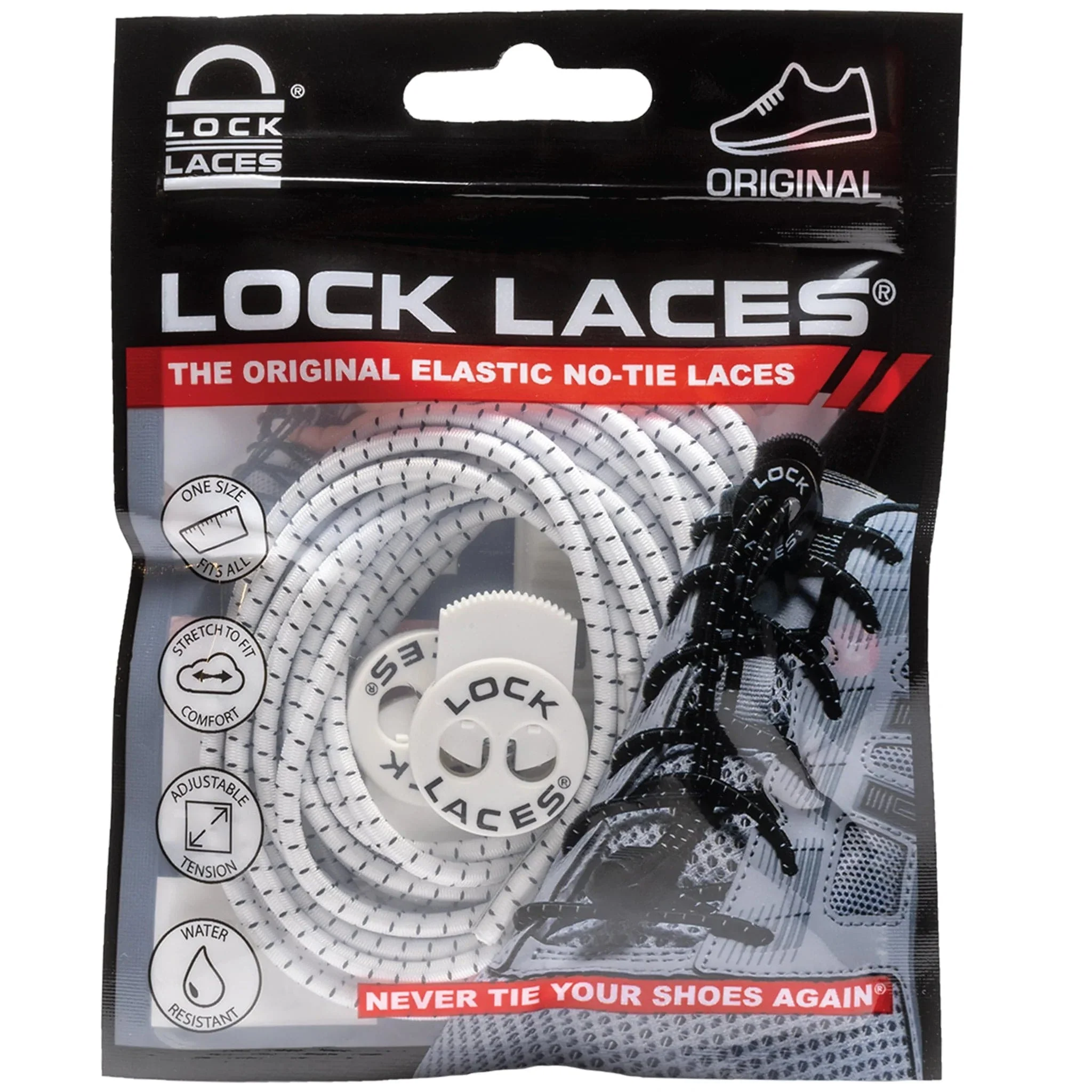 Lock Laces- The Original Elastic No-Tie Laces