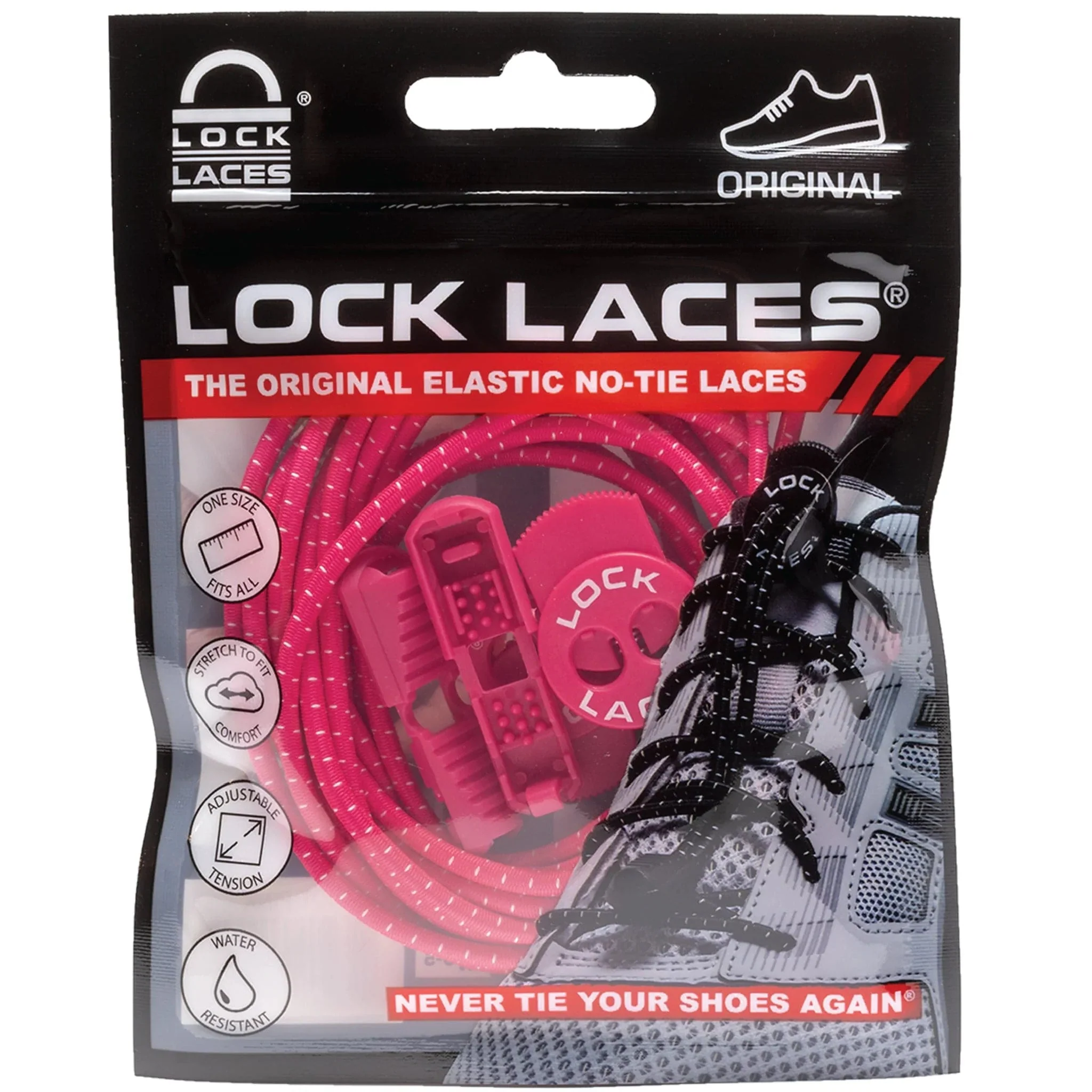 Lock Laces- The Original Elastic No-Tie Laces - Image 5