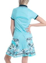 Women's Lucky In Love Geo Mod Notch Tennis Short Sleeve - Image 6