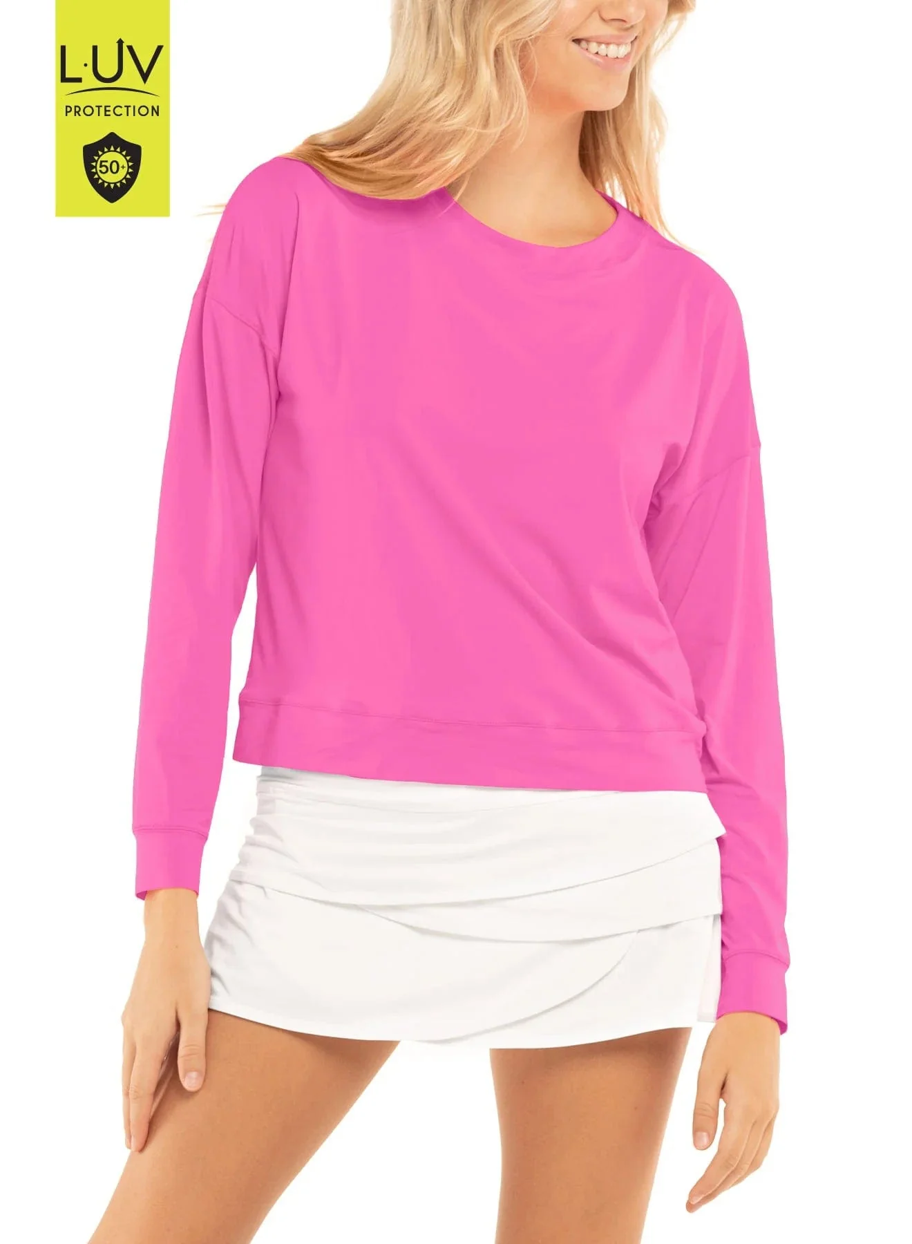 Lucky In Love Women's Tennis Long Sleeve (Semi-Fitted) - Hype L/S - Image 10