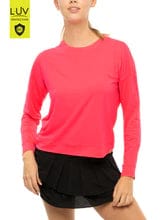 Lucky In Love Women's Tennis Long Sleeve (Semi-Fitted) - Hype L/S - Image 11