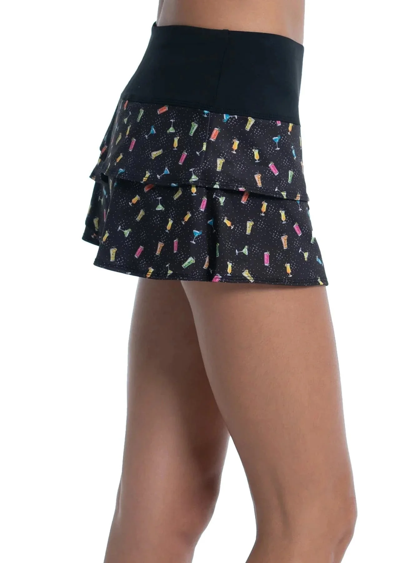 Women's Lucky In Love Happy Hour Scallop Tennis Skirt - Image 9