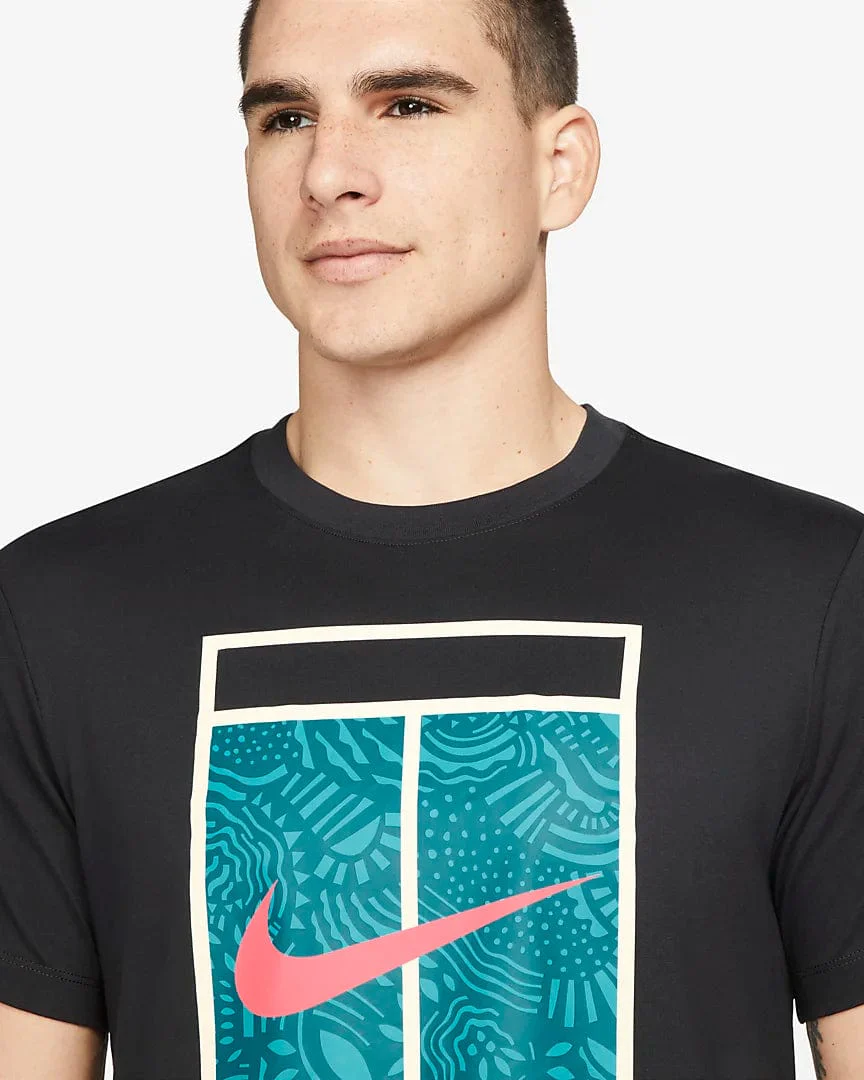 Nike Tennis Court Design Dri-Fit Shirt - Image 3
