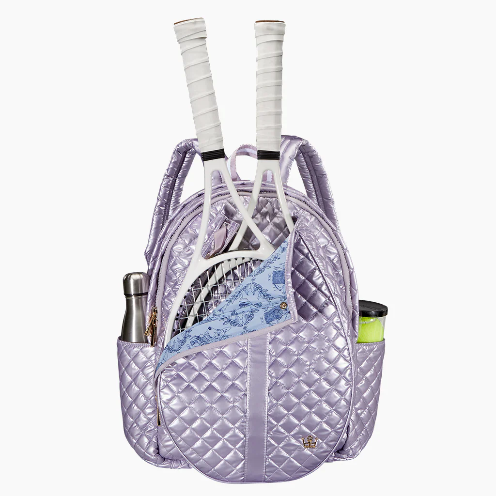 Oliver Thomas Wing Woman Tennis Backpack - Lavender Metallic - Image 2