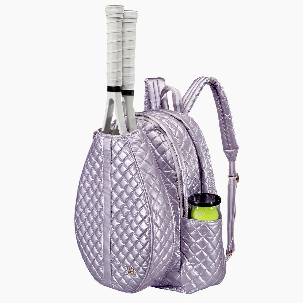 Oliver Thomas Wing Woman Tennis Backpack - Lavender Metallic - Image 3