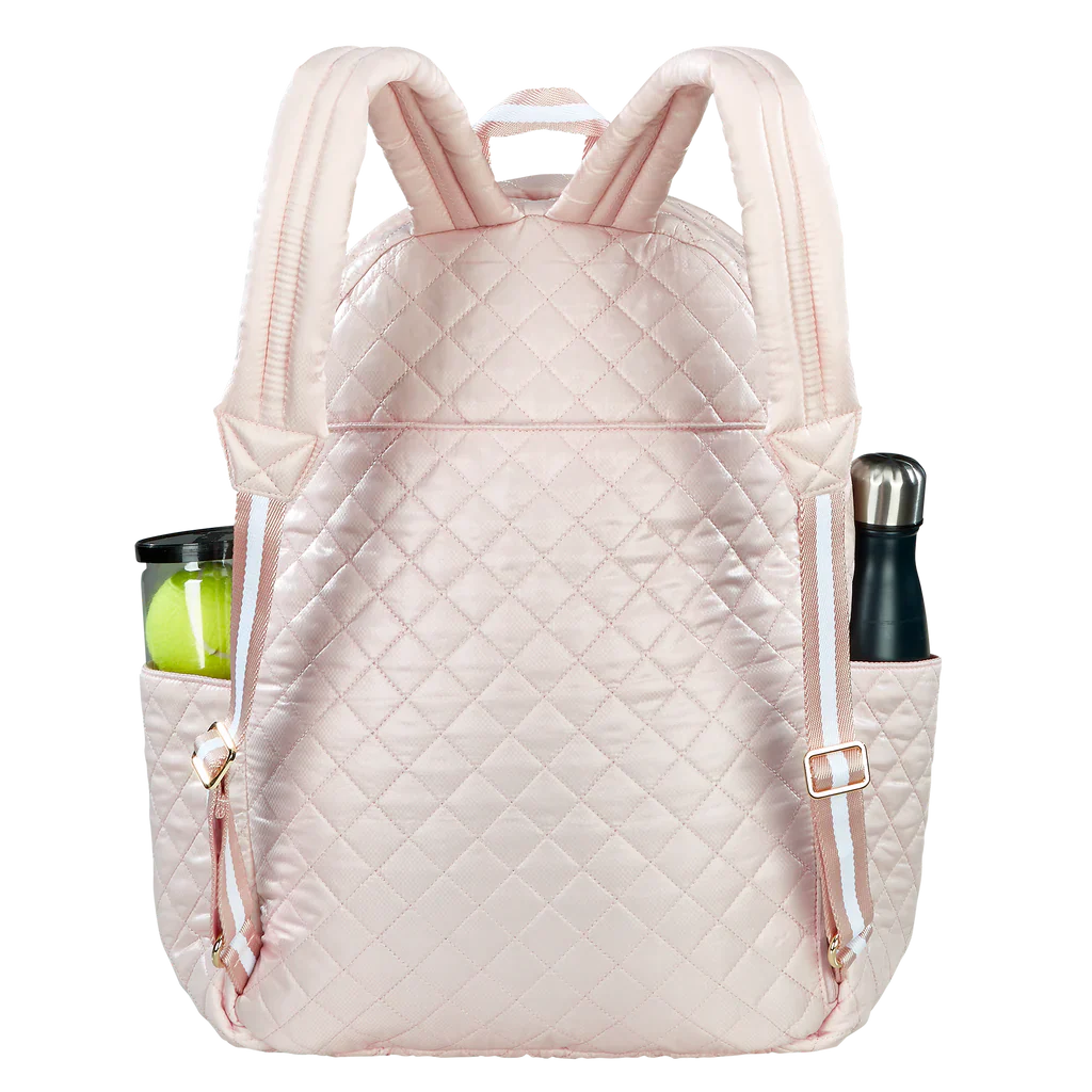 Oliver Thomas Wing Woman Tennis Backpack - Petal Pink - Image 4