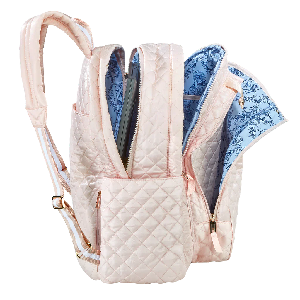 Oliver Thomas Wing Woman Tennis Backpack - Petal Pink - Image 5