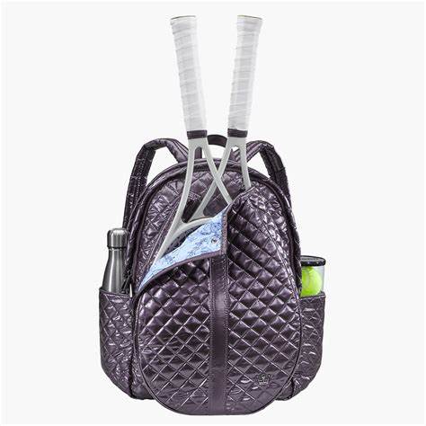 Oliver Thomas Wing Woman Tennis Backpack - Plum Royale Metallic