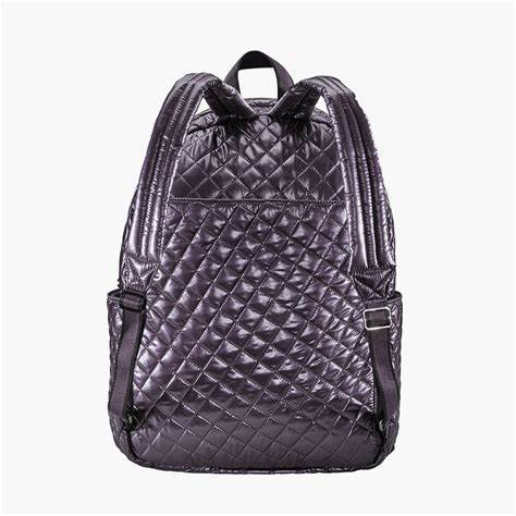 Oliver Thomas Wing Woman Tennis Backpack - Plum Royale Metallic - Image 2