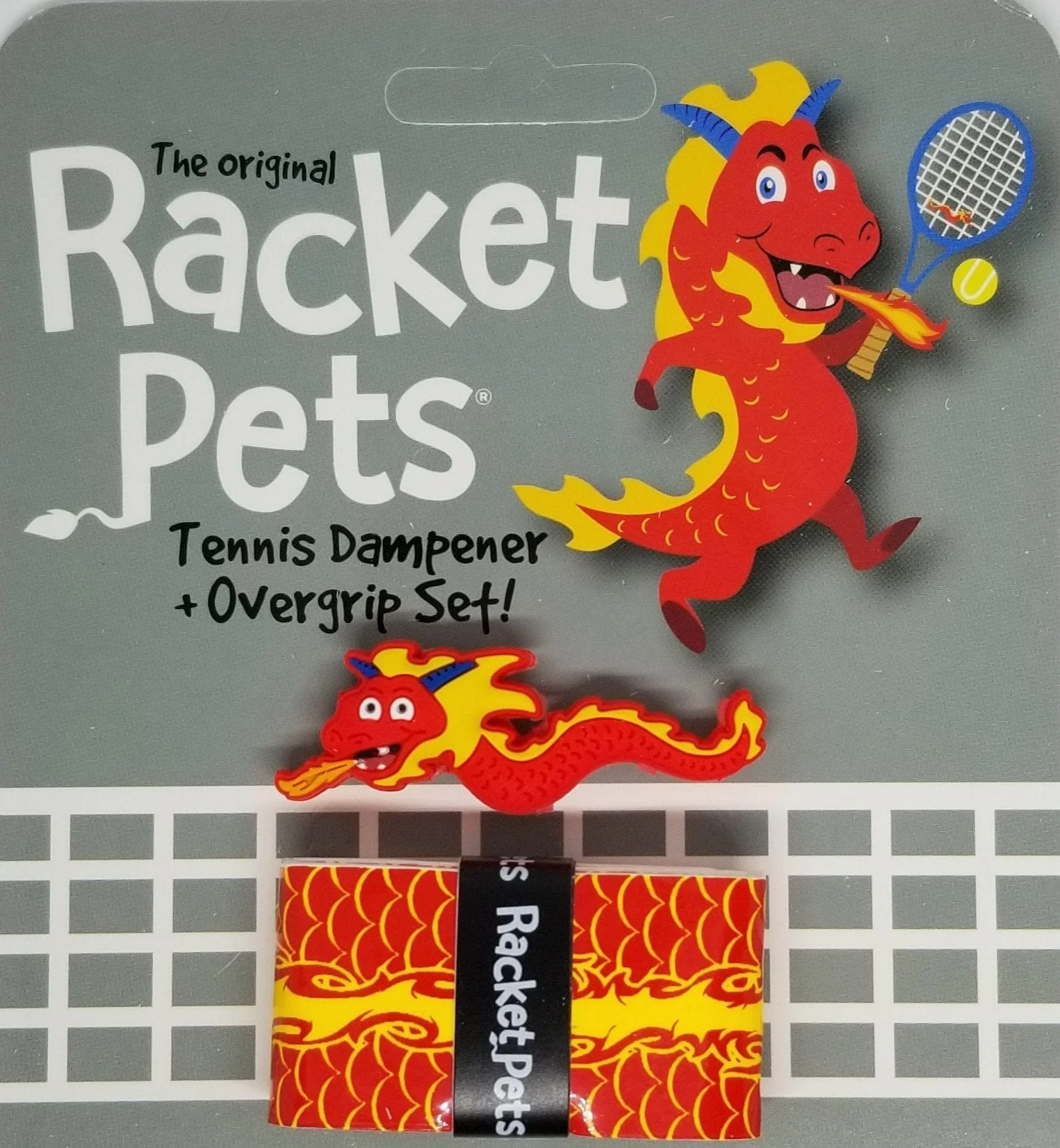 Racket Pets Dragon Overgrip & Dampener Set