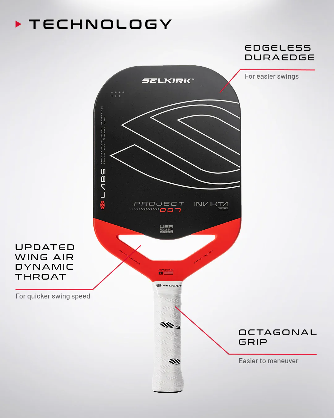 Selkirk LABS Project 007 14mm Pickleball Paddle - Image 3