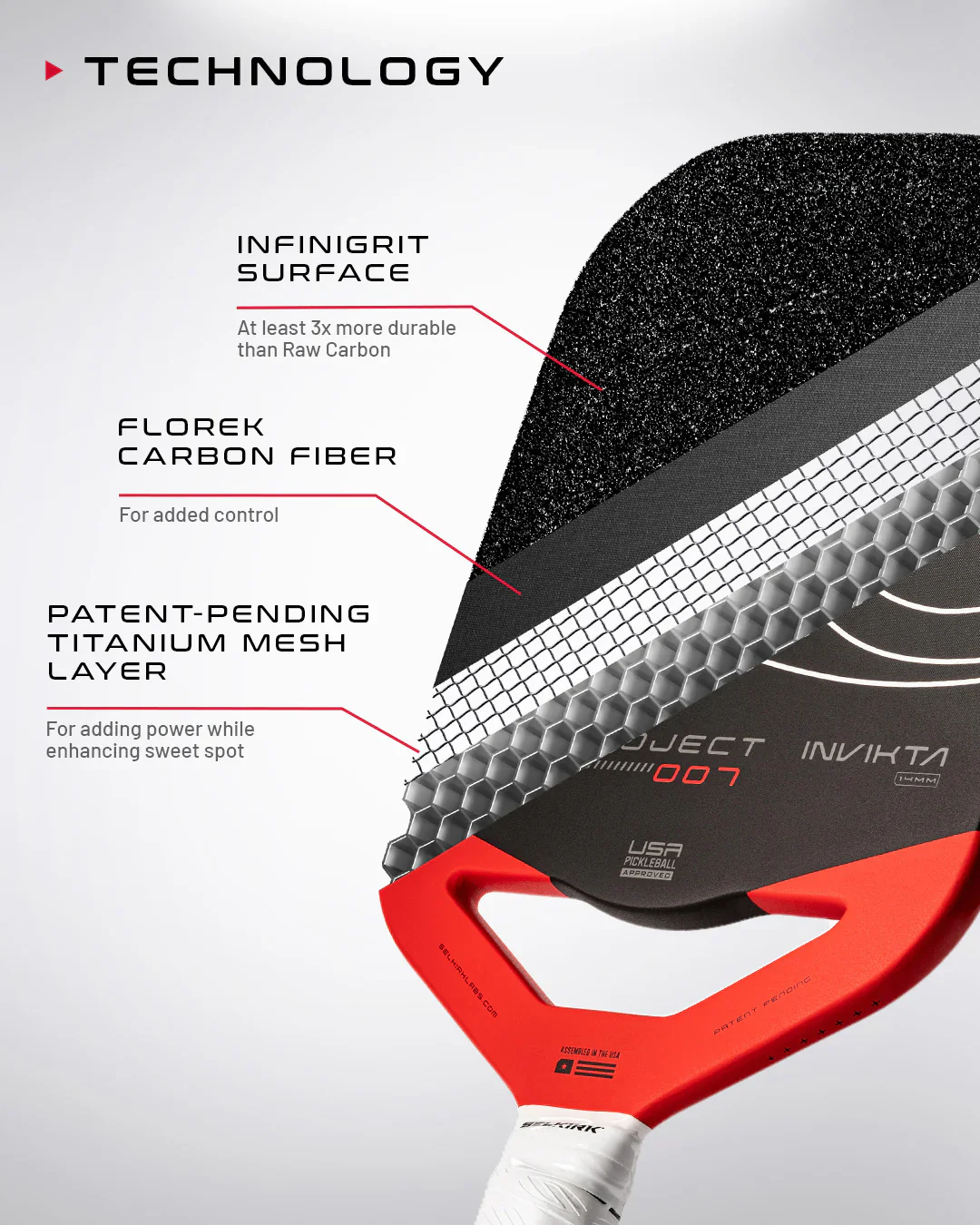 Selkirk LABS Project 007 14mm Pickleball Paddle - Image 5