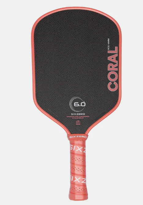 Six.Zero Coral  Pickleball Paddle - Image 3