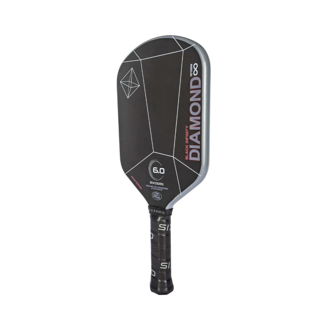 Six Zero 6.0 Infinity Edgeless Black Diamond Power Pickleball Paddle - Image 2