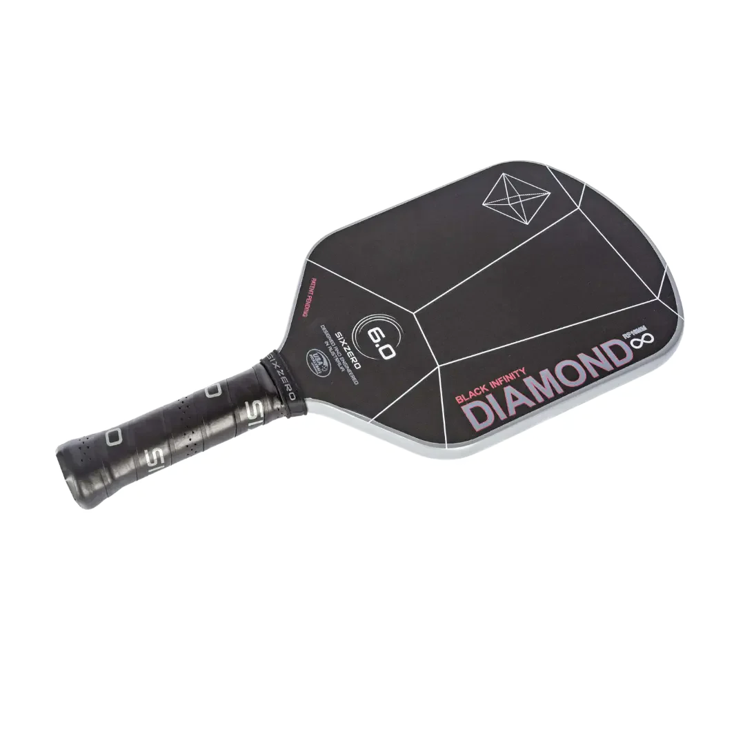 Six Zero 6.0 Infinity Edgeless Black Diamond Power Pickleball Paddle - Image 4