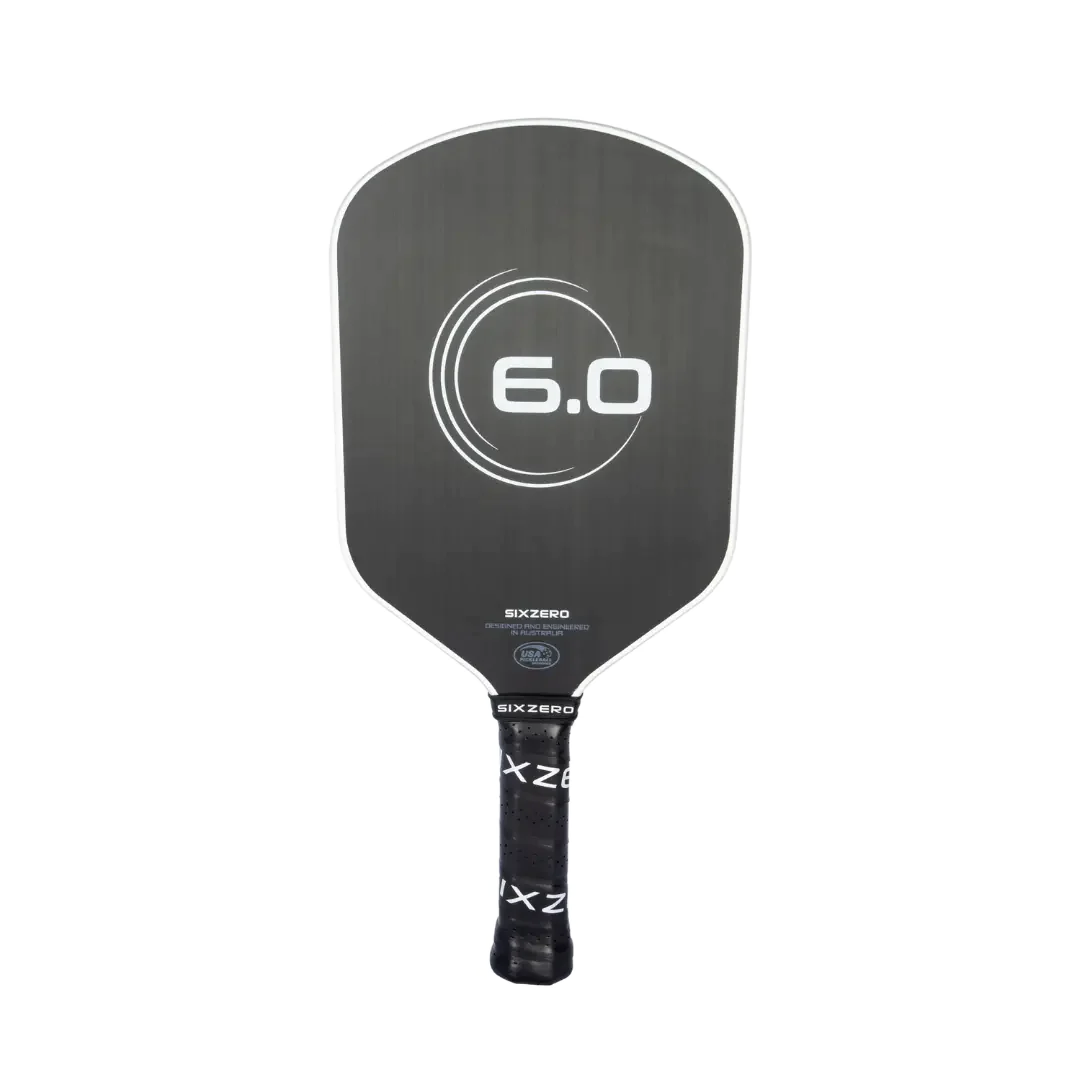 Six Zero 6.0 Infinity Edgeless Double Black Diamond Control Pickleball Paddle - Image 3
