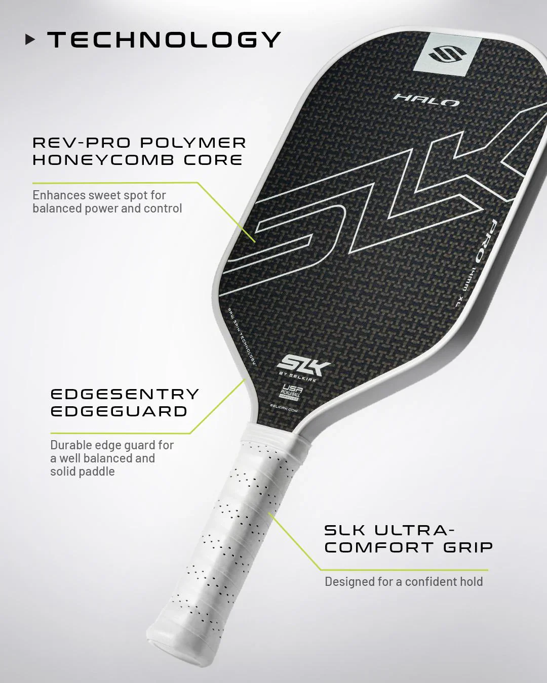 SLK Halo Pro Max Pickleball Paddle - Image 4