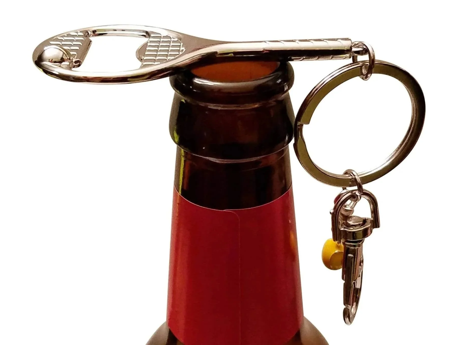 Tennis Happies Racquet Bottle Opener Keychain - Image 3