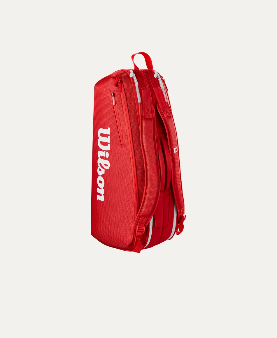 Wilson Super Tour Red (2025) 6 Pack Tennis Bag - Image 3