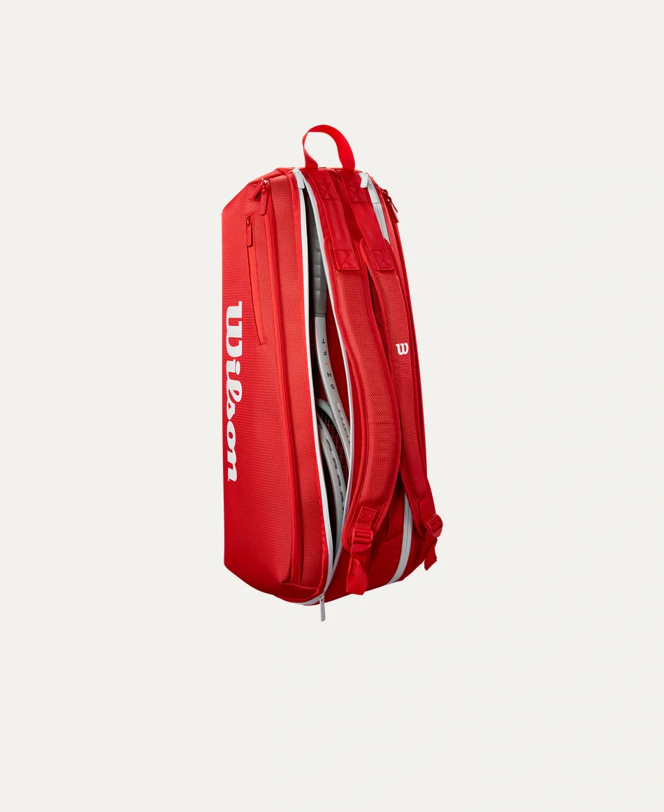 Wilson Super Tour Red (2025) 6 Pack Tennis Bag - Image 4