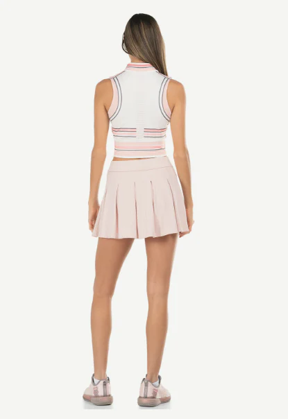 Women's K-Swiss Accelerate Tennis Crop Top-Flamingo - Image 2