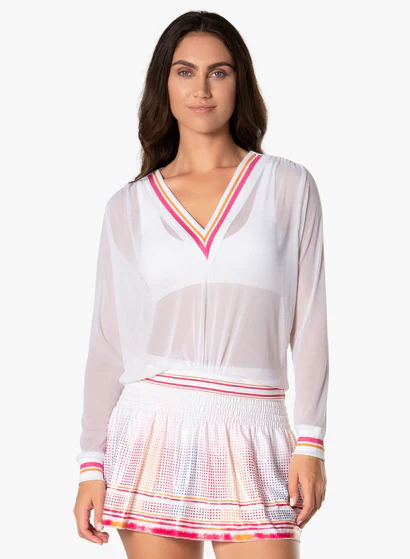 Women's Lucky in Love Classic Mesh Pullover - Image 2