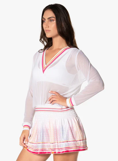 Women's Lucky in Love Classic Mesh Pullover - Image 3