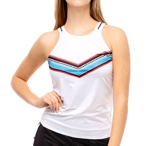 Women's Lucky in Love Color Block Tie Back Shirt