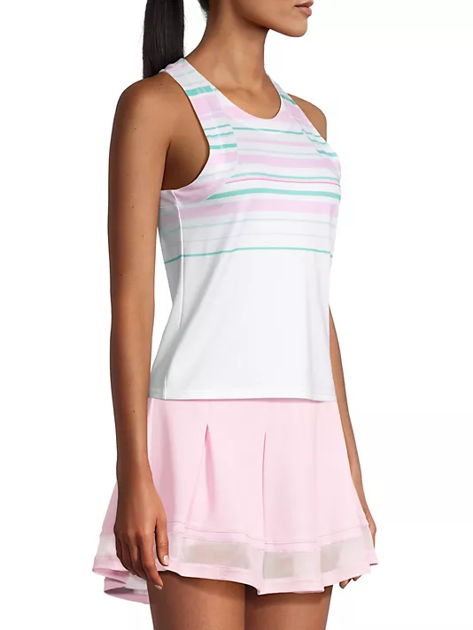 Women's Lucky in Love Deco in Love Stripe Tank - Image 3