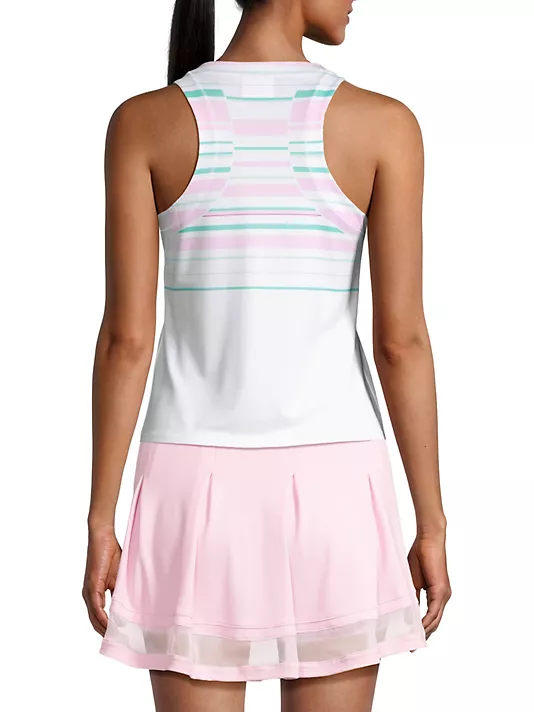 Women's Lucky in Love Deco in Love Stripe Tank - Image 4