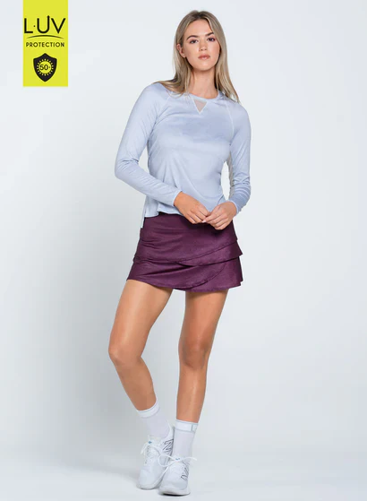 Women's Lucky in Love Heather High Low Breezy Long Sleeve